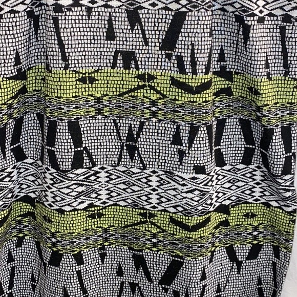 Silence & Noise Alice midi dress Ponte knit green black multicolor Print size L - Picture 9 of 15